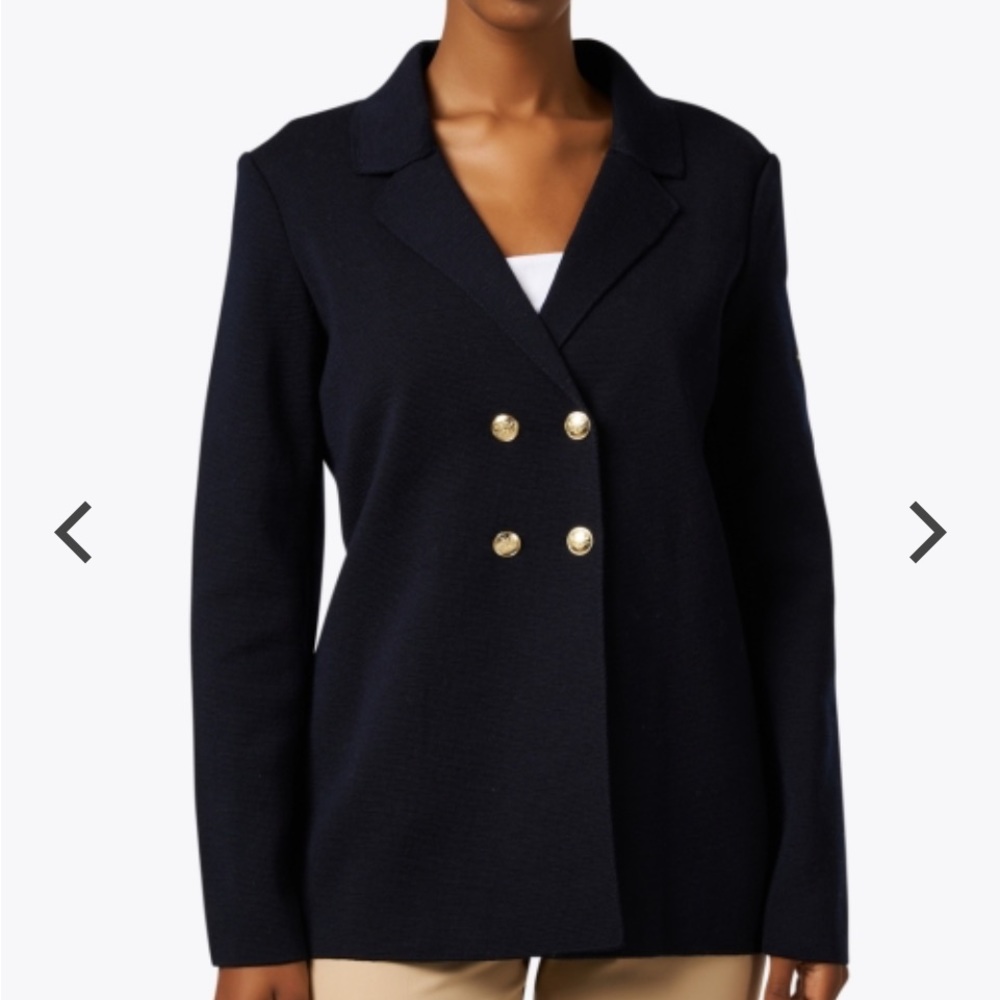 Saint James L’Atelier navy wool Sweater Blazer